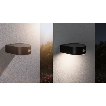 Sieninis šviestuvas Eileen su saulės baterija ir judesio davikliu