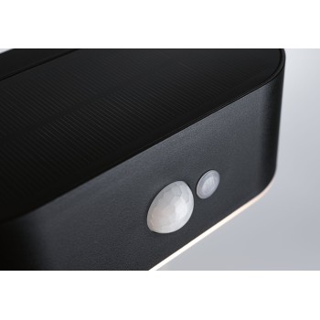 Sieninis šviestuvas Adya su saulės baterija ir judesio davikliu