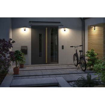 Sieninis šviestuvas Diskola 3,5W su saulės baterija ir judesio davikliu