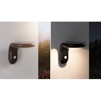 Sieninis šviestuvas Diskola 3,5W su saulės baterija ir judesio davikliu