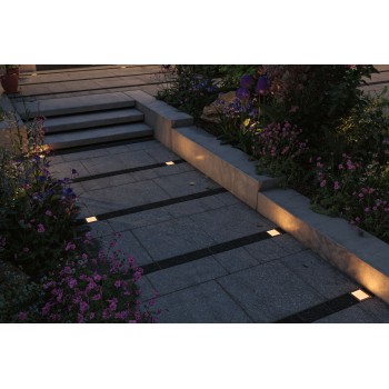 Įleidžiamas šviestuvas Brick 1W draugiškas vabzdžiams, 100x100mm
