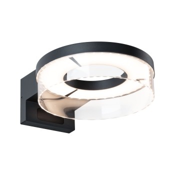 Sieninis šviestuvas 8W, juodos spalvos