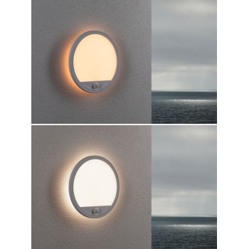 Sieninis šviestuvas Lamina Backlight 14W draugiškas vabzdžiams su judesio davikliu, baltas