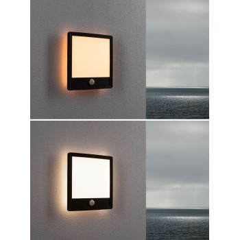 Sieninis šviestuvas Lamina Backlight 14,5W draugiškas vabz. su judesio davikliu, juodas