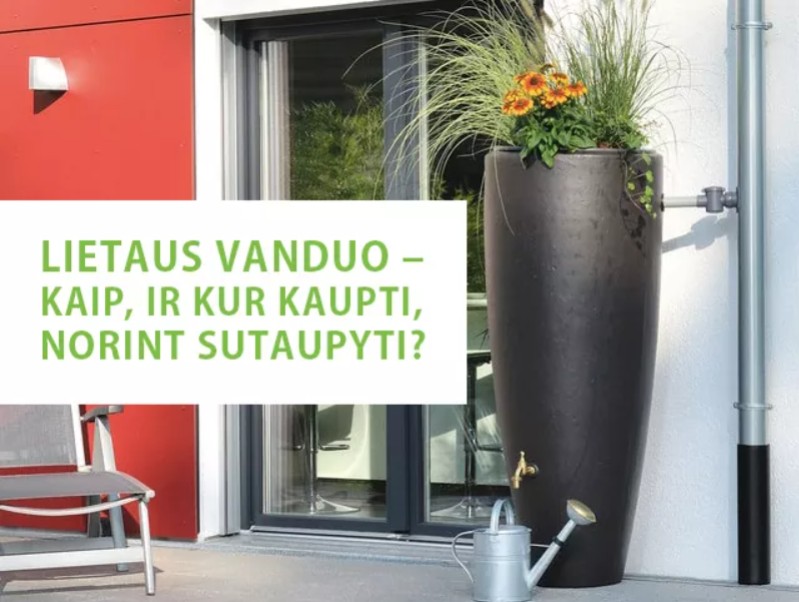Lietaus vanduo – kaupti ar nekaupti?